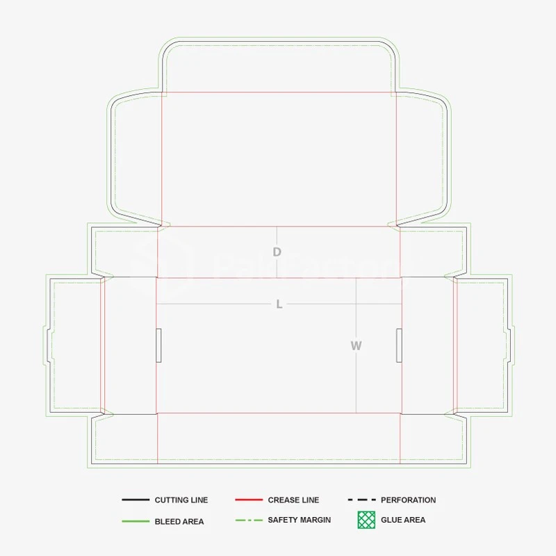 3‑Tab Lock Corrugated Box high quality 3‑Tab Lock Corrugated Box high quality